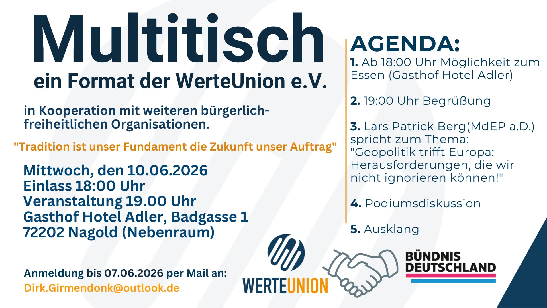 Multitisch Nagold am 10.06.2026